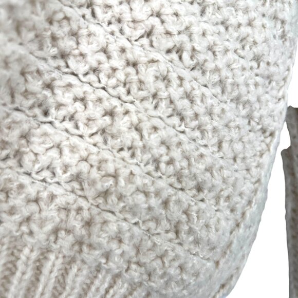 Gentle Fawn Chunky V-Neck Sweater Cream Size XS - Picture 8 of 11